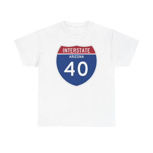 I-40 AZ Metric (Arizona) (Road Sign) T-Shirt