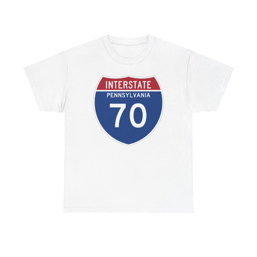 I-70 PA Metric (Pennsylvania) (Road Sign) T-Shirt