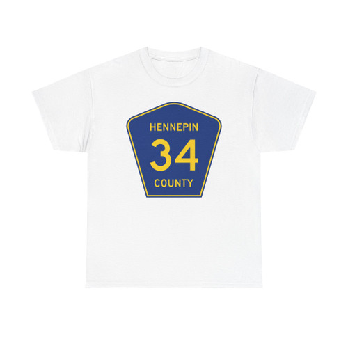Hennepin County 34 (Minnesota) (Road Sign) T-Shirt