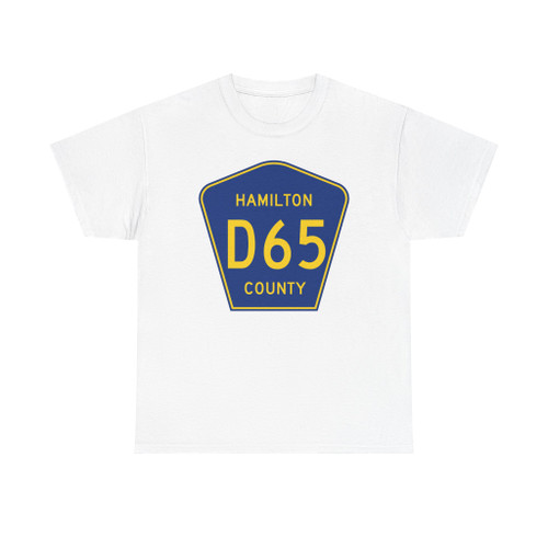 Hamilton County Route D65 IA (Iowa) (Road Sign) T-Shirt