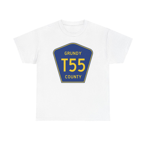 Grundy County Route T55 IA (Iowa) (Road Sign) T-Shirt
