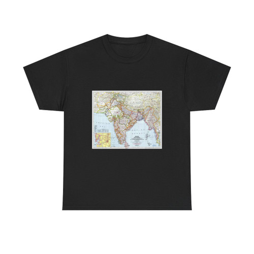 India and Burma (1946) (Map) T-Shirt