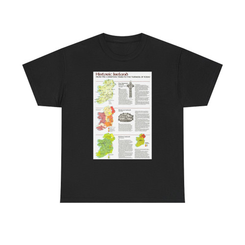 Ireland - Historic Pre-Christian to the Modern Day (1981) (Map) T-Shirt