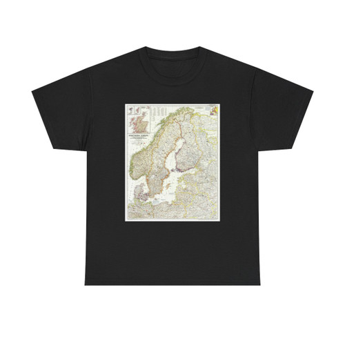 Europe, Northern (1954) (Map) T-Shirt