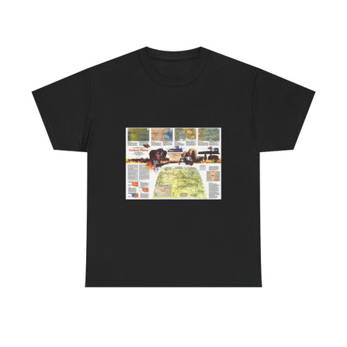 USA - Central Plains 2 (1985) (Map) T-Shirt