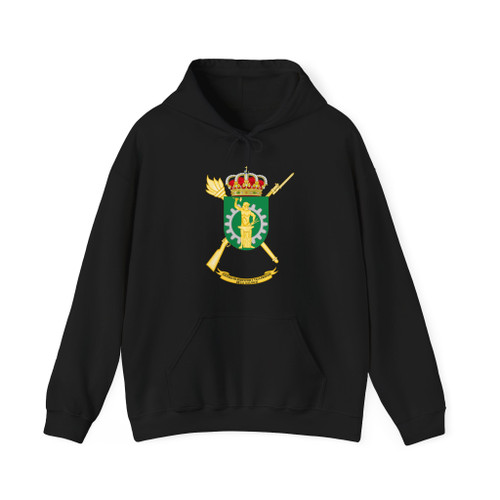 Coat of Arms of the Spanish Army 212th Logistics Services and Mechanical Workshops Unit (Spain) (Coat of Arms) Hoodie