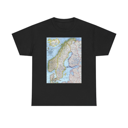 Scandinavia (1963) (Map) T-Shirt