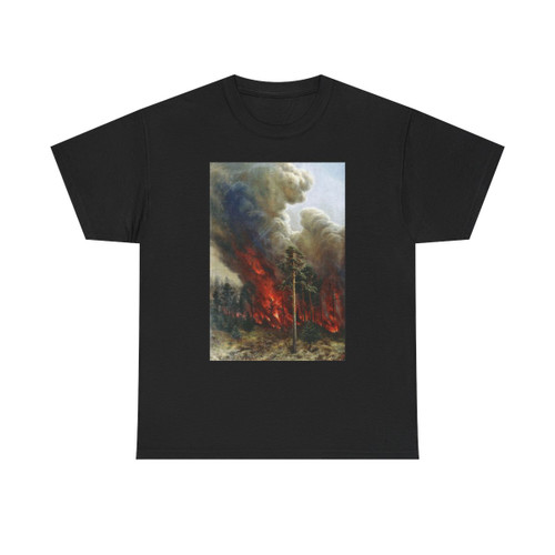 Alexei Denisov Kuzmich (1864-1926) Wildfire - 1897 - T-Shirt