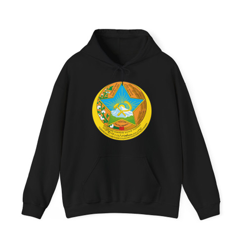 The coat of arms of the Tajik SSR 04.1929-24.02.1931 (Tajikistan) (Coat of Arms) Hoodie