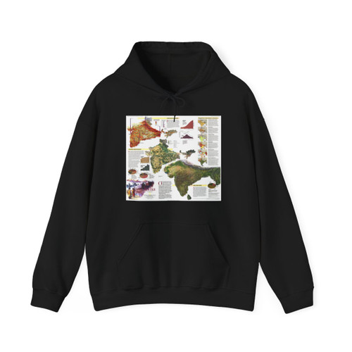 India (1997) (Map) Hoodie