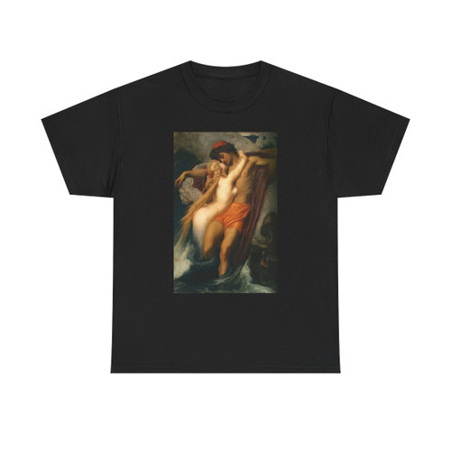 Lord Frederick Leighton (1830-1896) The Fisherman and the Syren - Oil on canvas c1856-c1858 - T-Shirt