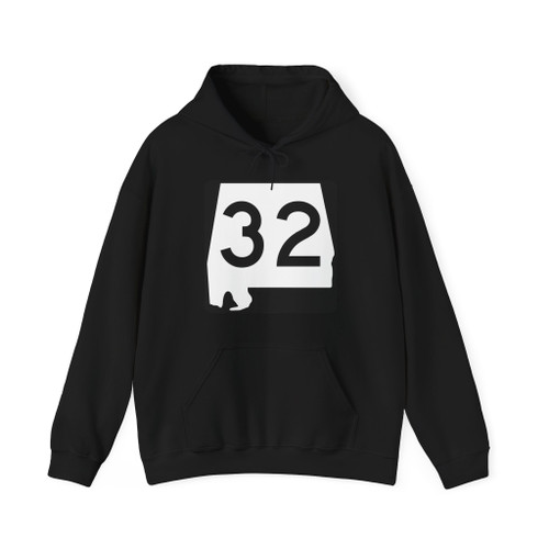 Alabama 32 (Alabama) (Road Sign) Hoodie