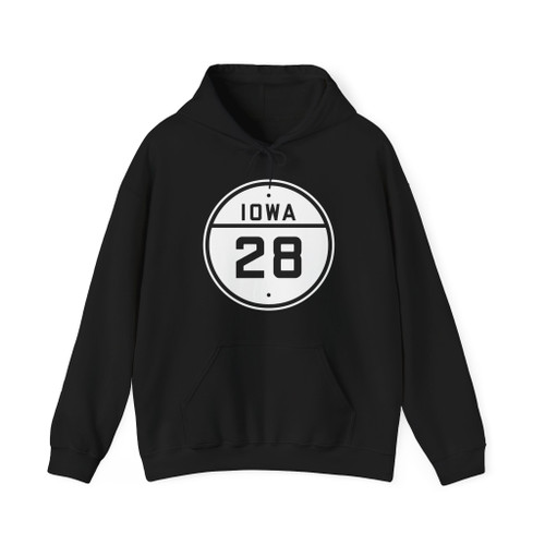 Iowa 28 1926 (Iowa) (Road Sign) Hoodie