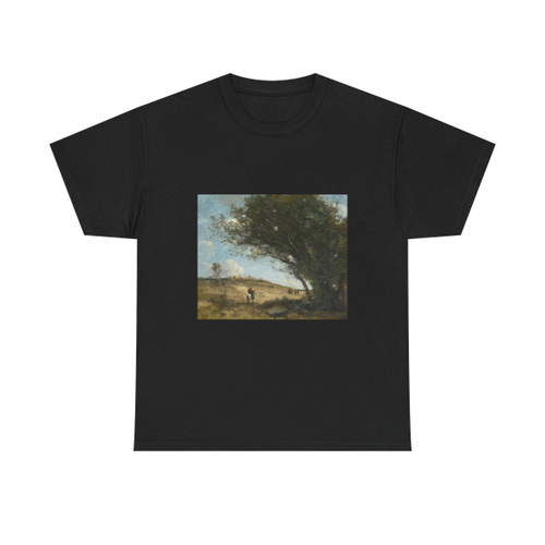 Jean-Baptiste-Camille Corot (1796-1875) Les Gaulois - oil on canvas - T-Shirt