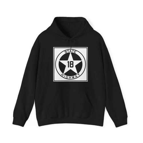 Texas 18 1917 (Texas) (Road Sign) Hoodie