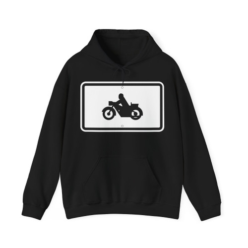 Bild 90 V 1 - Motorräder linksweisend TGL 10629 Blatt 3 S. 42 (Germany) (Road Sign) Hoodie