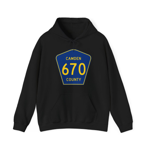 Camden County 670 (New Jersey) (Road Sign) Hoodie