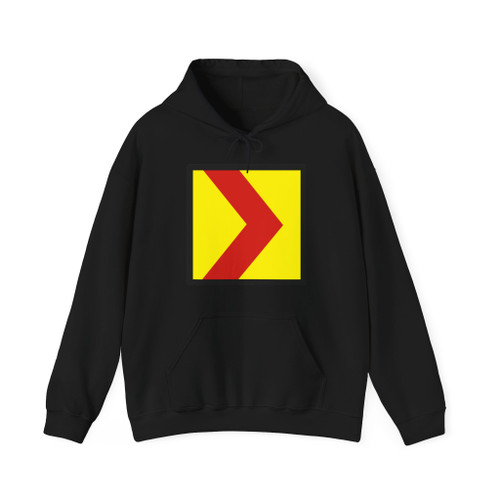Chevron slovakia yellow (Slovakia) (Road Sign) Hoodie