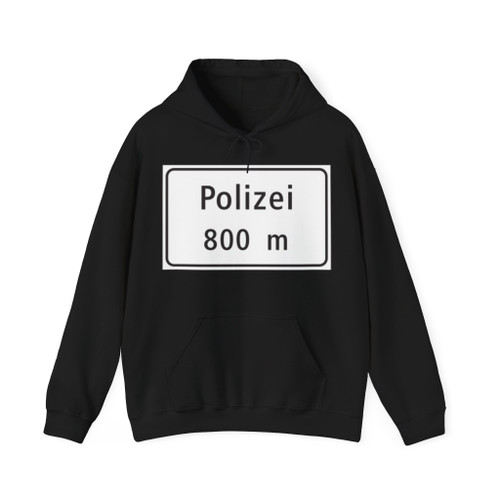CH-Hinweissignal-Hinweis auf Polizeistützpunkte 1 (Switzerland) (Road Sign) Hoodie