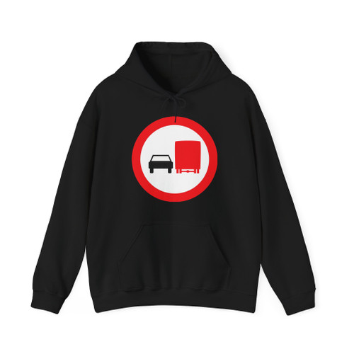 Cyprus road sign no overpass heavy vehicles (Cyprus) (Road Sign) Hoodie