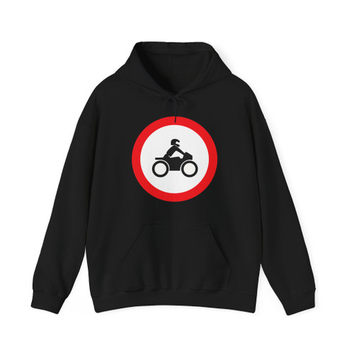 Cyprus road sign no motorcycles (Cyprus) (Road Sign) Hoodie