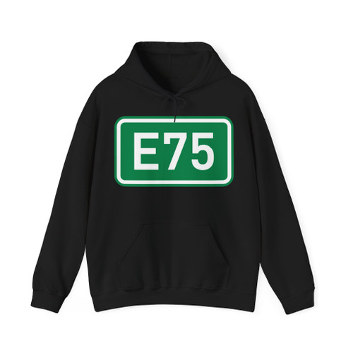 CZ traffic sign IS17 - E75 (Czech Republic) (Road Sign) Hoodie