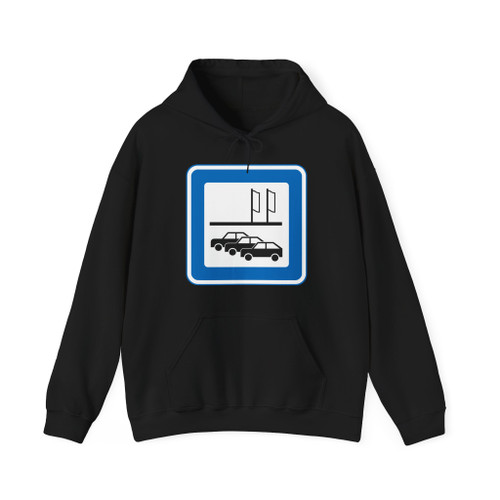 Denmark road sign m119 (Denmark) (Road Sign) Hoodie