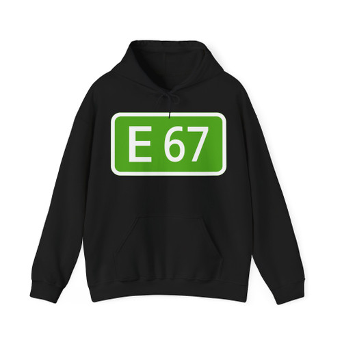 E67-EE (Estonia) (Road Sign) Hoodie