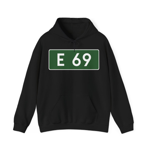 E69-PL (Poland) (Road Sign) Hoodie