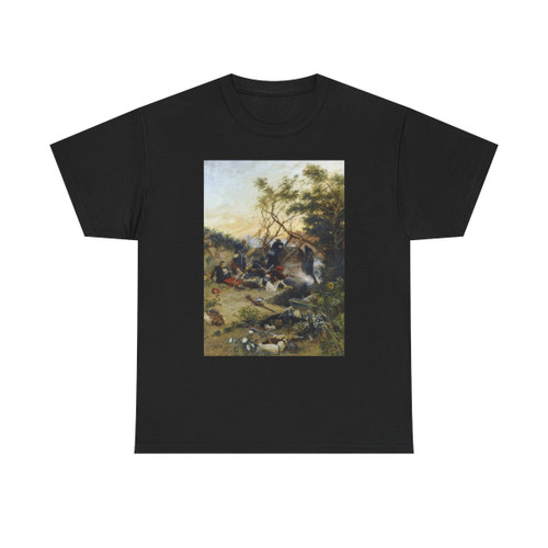 Alphonse de Neuville (1835-1885) Essuyant le Feu - Oil on Canvas 1875 - T-Shirt