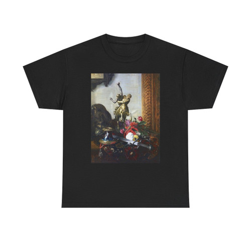 Blaise Alexandre Desgoffe (1830-1901) Still Life with a Bronze Statue - 1869 - T-Shirt