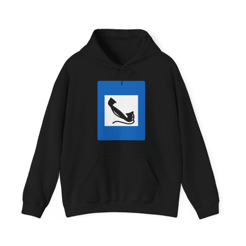 Hinweiszeichen 5 (Austria) (Road Sign) Hoodie