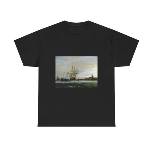 Attributed to George Chambers (1803-1840) Off the South Coast - Oil on Panel - T-Shirt
