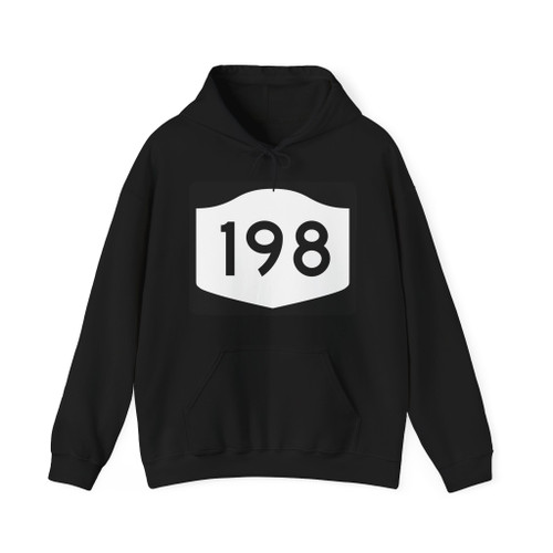 NY-198 (New York) (Road Sign) Hoodie