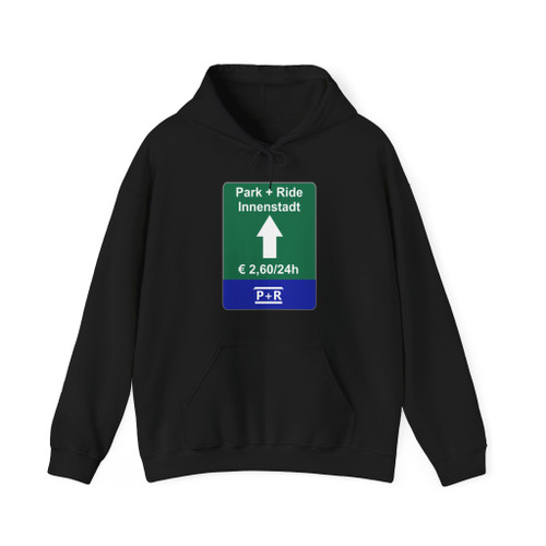 Park n ride city sign (Austria) (Road Sign) Hoodie