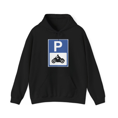 Scooter and motorcycle parking sign India (India) (Road Sign) Hoodie