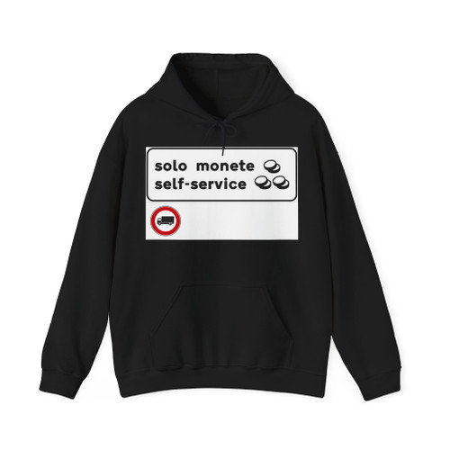Segnale cassa automatica solo monete - Italia (Italy) (Road Sign) Hoodie