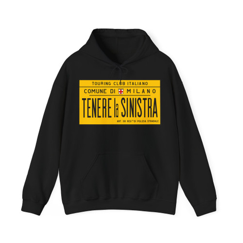 Segnale stradale italiano 1912 - TCI - Tenere la sinistra (Italy) (Road Sign) Hoodie