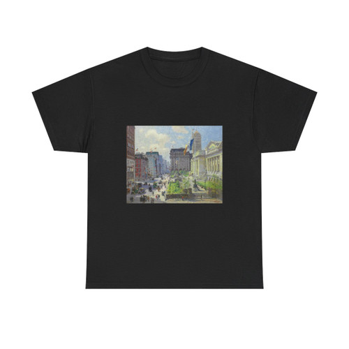 Colin Campbell Cooper (1856-1937) New York Public Library - Oil on canvas c1915 - T-Shirt