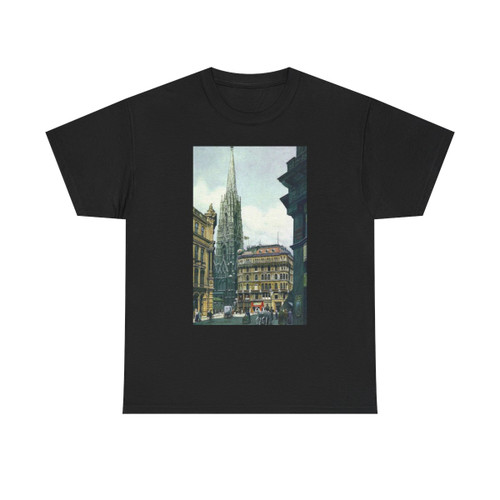 Adolf Hitler (1889-1945) St Stephen's Cathedral in Vienna - Watercolor on paper 1910 - T-Shirt