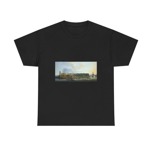 Dominic Serres (1722-1793) The Capture of Havana, Cuba, 1762%3a View of the Morro Castle and Boom Defenc-0 - T-Shirt