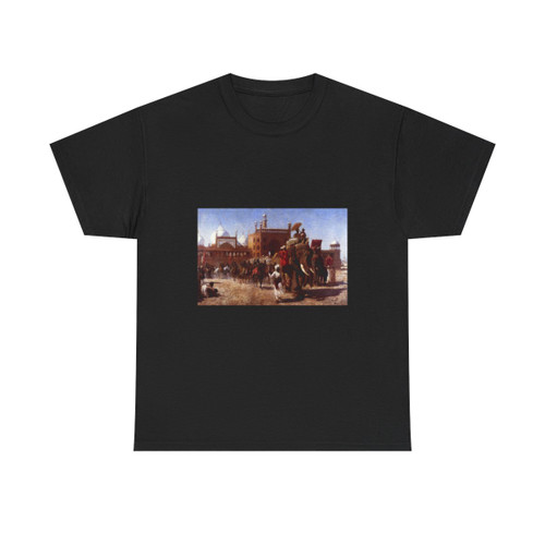 Edwin Lord Weeks (1849-1903) The Return Of The Imperial Court From The Great Nosque At Delhi, In The Rei-0 - T-Shirt