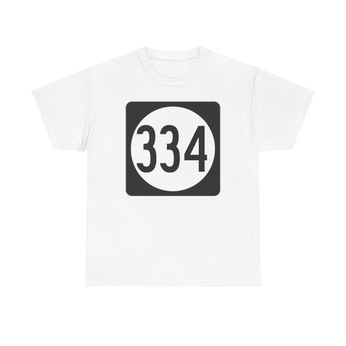 Iowa 334 (Iowa) (Road Sign) T-Shirt