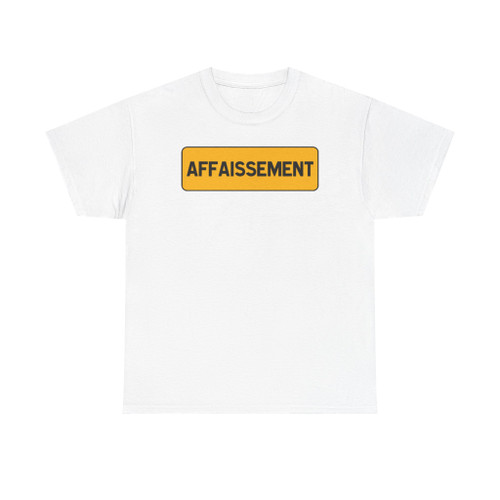 KM9 affaissement (France) (Road Sign) T-Shirt