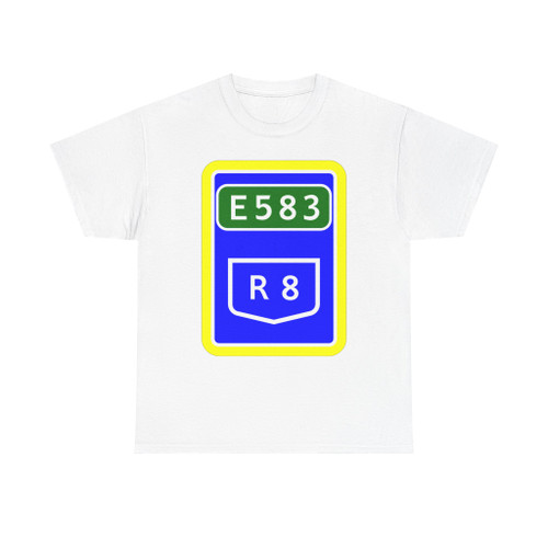 Moldova road sign 5.71.6 (Moldova) (Road Sign) T-Shirt