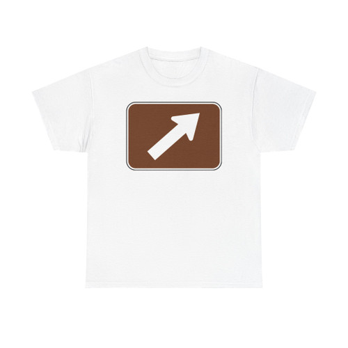 MUTCD M6-2R brown (Road Sign) T-Shirt