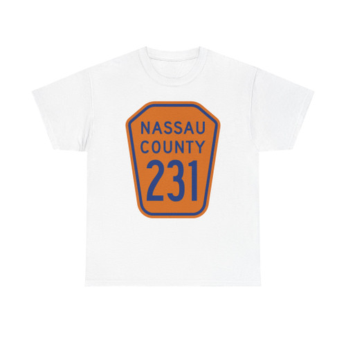 Nassau County 231 NY (New York) (Road Sign) T-Shirt