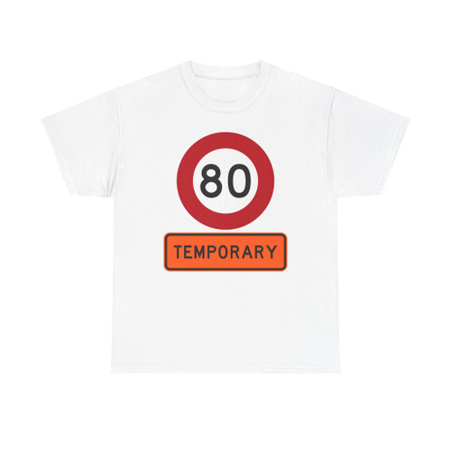 New Zealand road sign R1-1 80  R1-8 19872016 (New Zealand) (Road Sign) T-Shirt