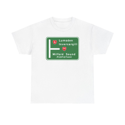 New Zealand road sign SH6-SH94 (New Zealand) (Road Sign) T-Shirt
