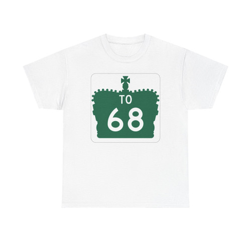 Ontario To 68 crown (Canada) (Road Sign) T-Shirt